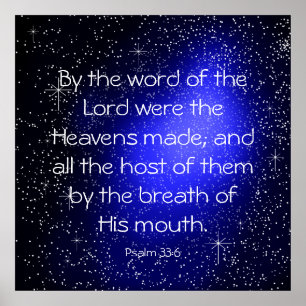 Poster Salmo 33:6