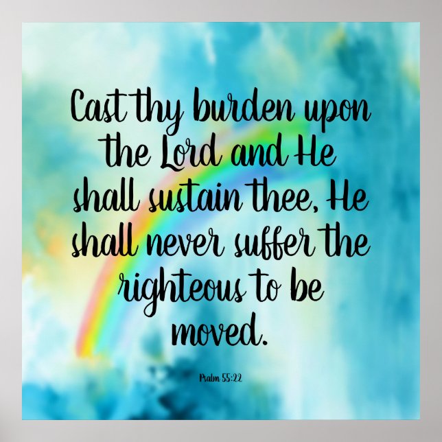 Poster Salmo 55:22 (Frente)