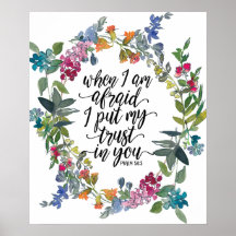 Salmo 56:3 Quando tenho medo de depositar minha co