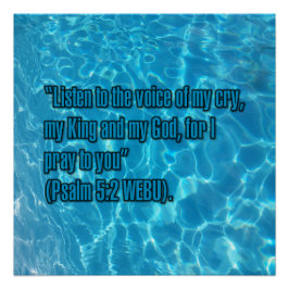 Pôster Salmo 5:2 WEBU