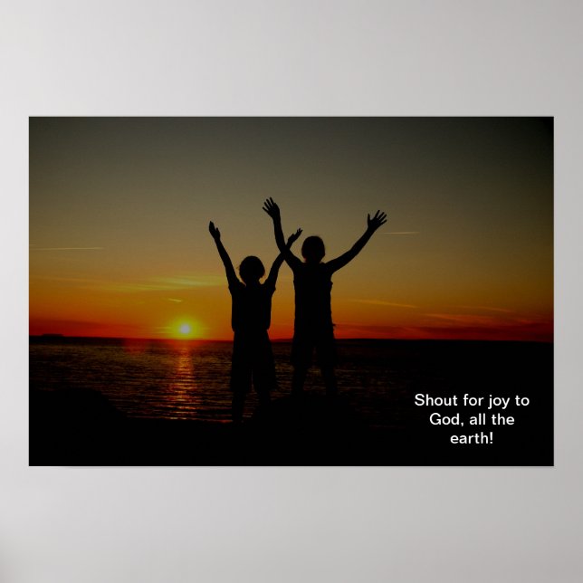 Pôster Salmo 66:1 (Frente)