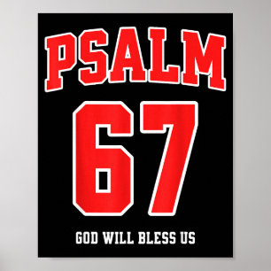 Poster Salmo 67 Deus Nos Abençoará Universidade Número 67