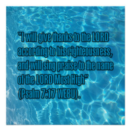 Pôster Salmo 7:17 WEBU