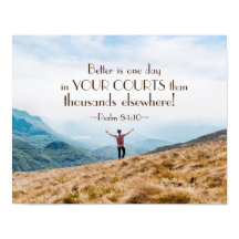 Salmo 84:10 Melhor é Um dia na Bíblia dos Tribunai