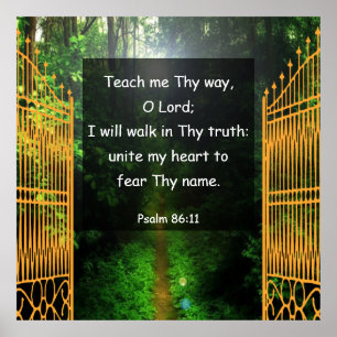 Poster Salmo 86:11