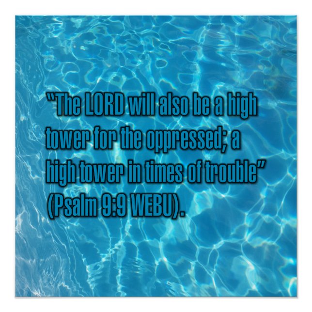 Pôster Salmo 9:9 WEBU (Frente)