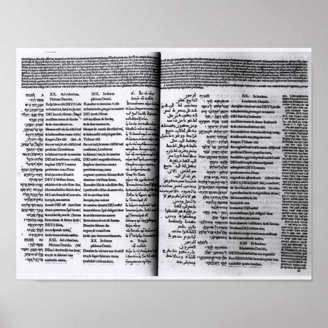 Pôster Salmo de David: Octaplums Psalterim, 1516 (Frente)