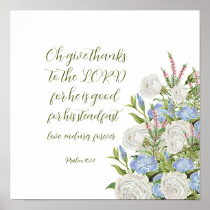 Poster Salmo Floral 107:1