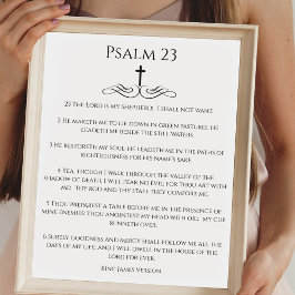 Poster Salmo Simples 23 O SENHOR é meu Pastor