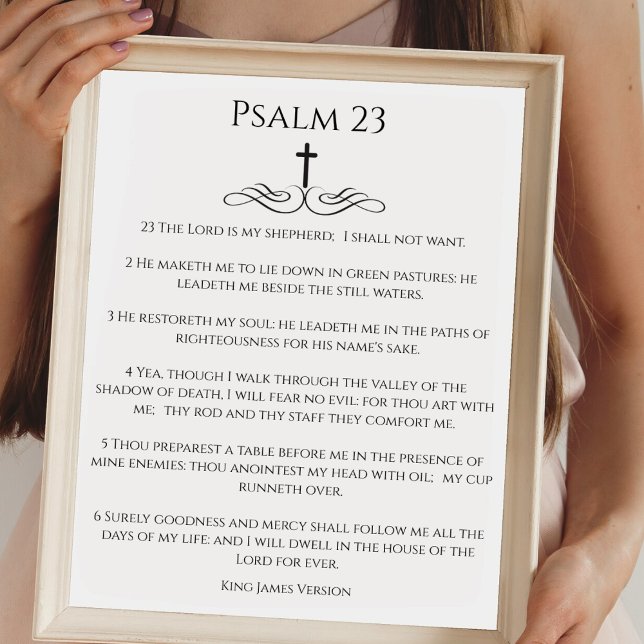 Poster Salmo Simples 23 O SENHOR é meu Pastor (Criador carregado)