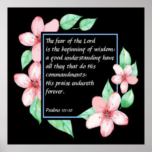 Poster Salmos 111:10