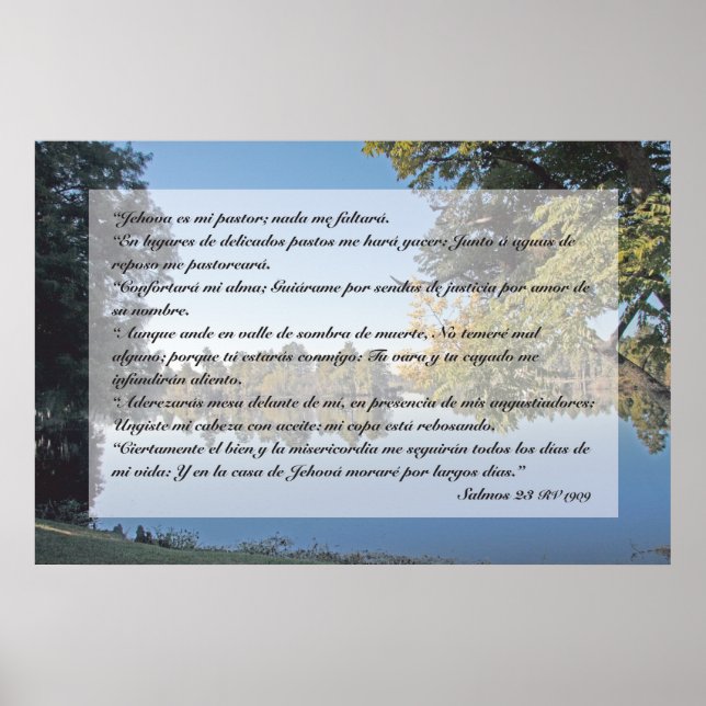 Poster Salmos 23 (Cartel) (Frente)