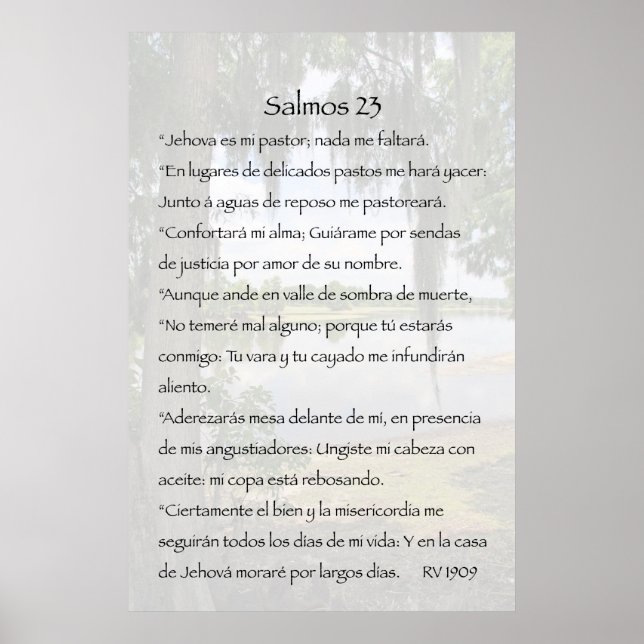 P-048 - Pôster Pequeno - Salmo 23