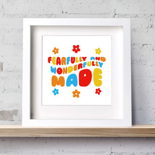 Poster Salmos Retro Feliz E Maravilhosamente Feitos 139:1