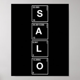 Poster Salo - Camiseta engraçada de comida ucraniana vint