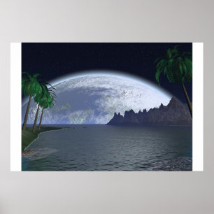 Pôster Salohcin Tropical Moon