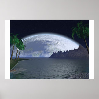 Pôster Salohcin Tropical Moon