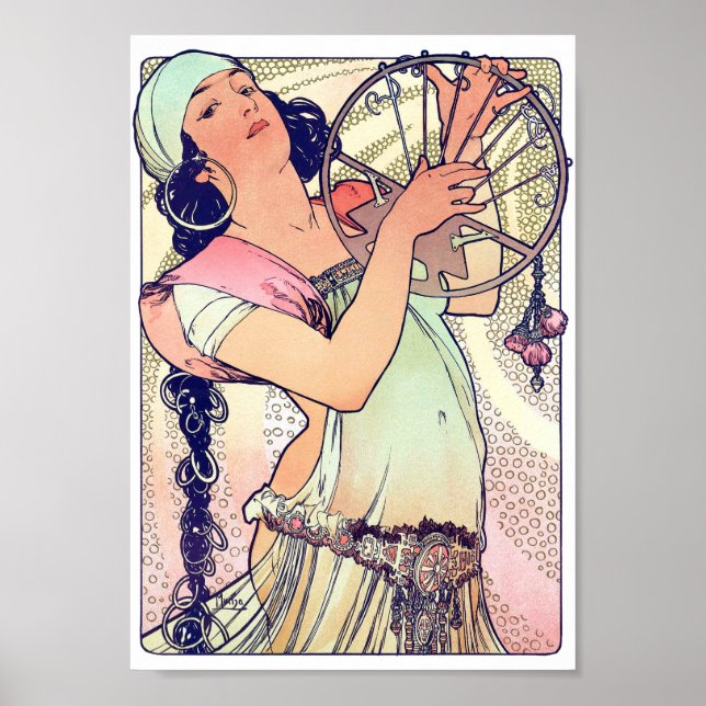 Poster Salome, Alphonse Mucha (Frente)
