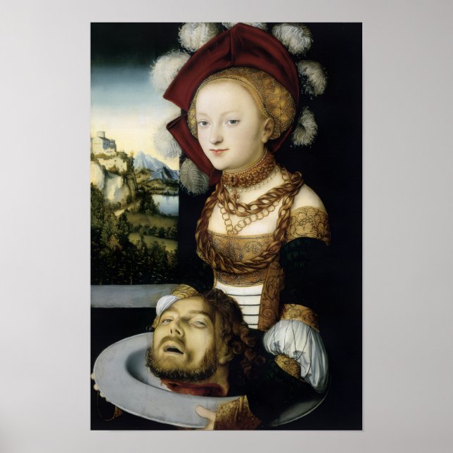 Pôster Salome Com Cabeça de João Batista (Frente)