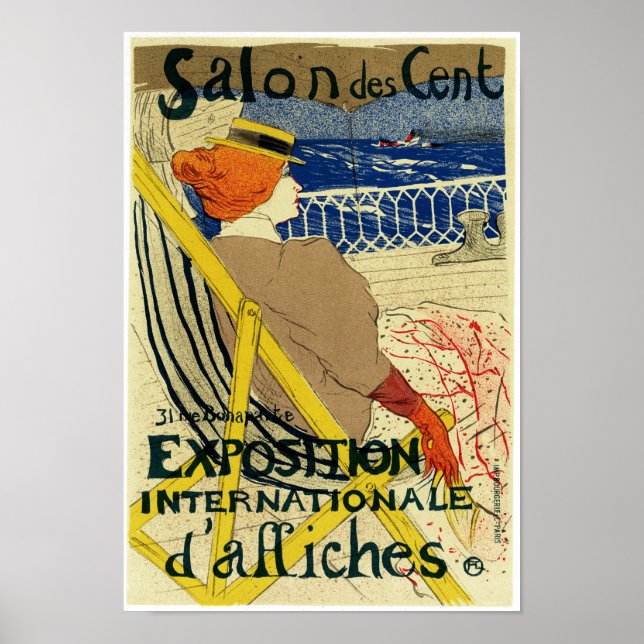 Poster Salon des Cent ~ Exposition Internationale (Frente)