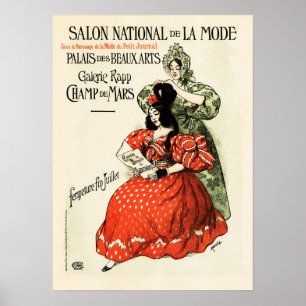 Poster Salon National De La Mode Show da Moda Francesa