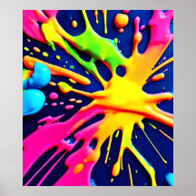 Salpicos Neon Vibrantes