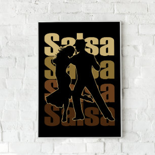 Poster Salsa Dance para música latina Dance Salsa