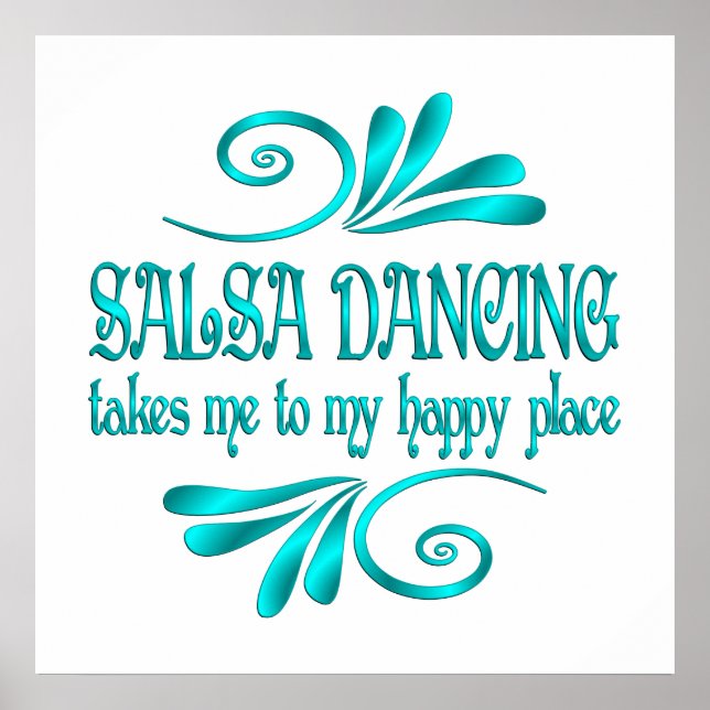 Poster Salsa Dancing Happy Place (Frente)