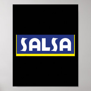 Poster Salsa Dancing Music Comida porto-riquenho Goya Lat