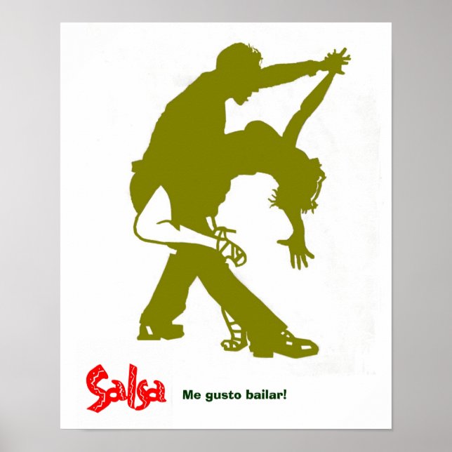 Poster Salsa Dourada Impressão! (Frente)