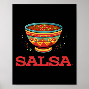 Poster Salsa E Chips Que Correspondem Ao Figurino De Hall