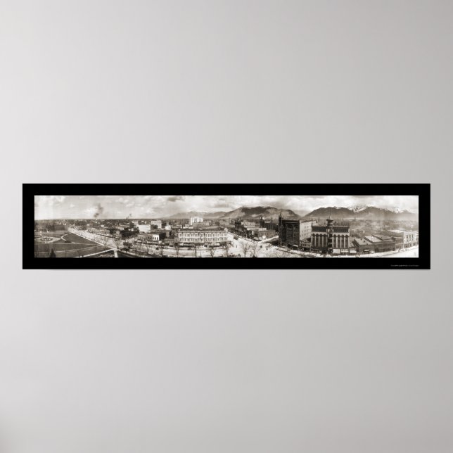Poster Salt Lake City UT Foto 1909 (Frente)