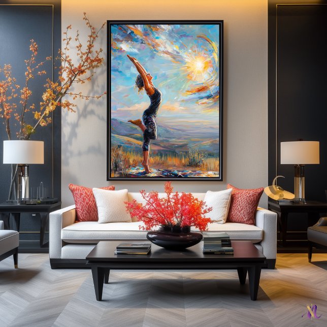 Poster Saltação do Sol - Equilíbrio Interno em Expressivo (Criador carregado)