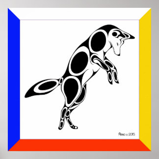 Poster Saltando Coyote