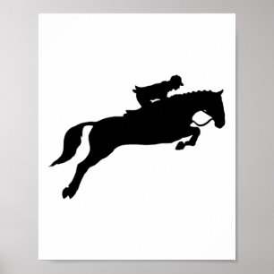 Poster Saltando Galopando Cavalo Corrente