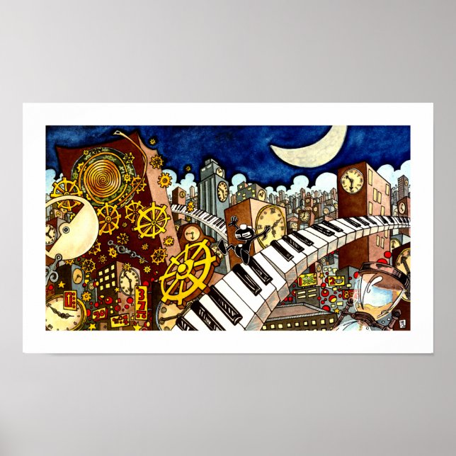 Pôster Salto - Clocos - 18 x 11 (Frente)