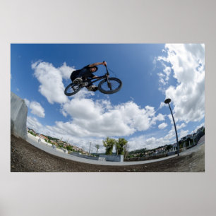 Poster Salto de ar grande Bmx
