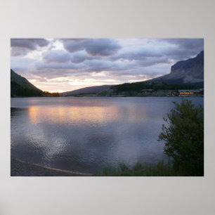 Poster Salto do Sol no Lago Swiftcurrent I