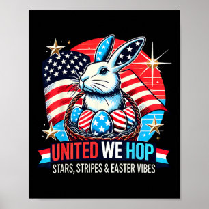 Poster Salto Unida - Orgulho Americano de Coelhinho da Pá