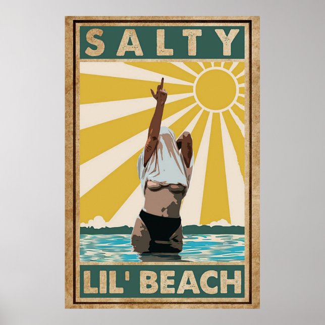 Poster Salty Lil Beach (Frente)