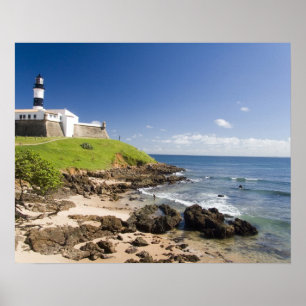 Pôster Salvador, Brasil. Porto da Barra e o