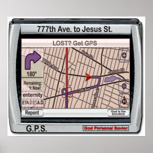 Pôster Salvador pessoal do deus de GPS