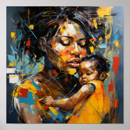 Poster Salvar minha criança - Arte de expressionismo neo