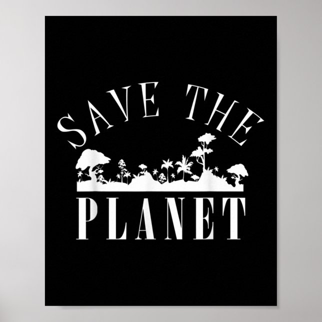 Poster Salvar o Planeta Proteção Ambiental Dia da Terra (Frente)