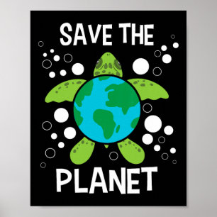 Poster Salvar o planeta - Proteção Ambiental Terra D