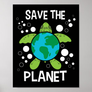 Poster Salvar o planeta - Proteção Ambiental Terra D