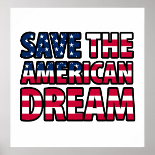Pôster Salvar o sonho americano