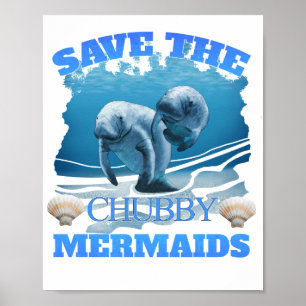Poster Salvar os peixes-boi carnudos das sereias