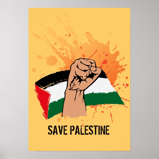 Poster Salvar Palestina (Frente)