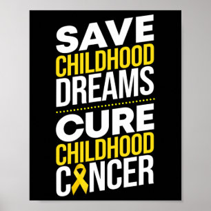 Poster Salvar Sonhos de Infância Curar Fita de Cancer de